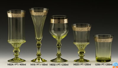 Historické sklo 2x- sklenice víno 14024/PT/400 ML