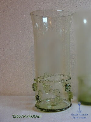Historické sklo 2x- sklenice long drink 1265/M/400 ml