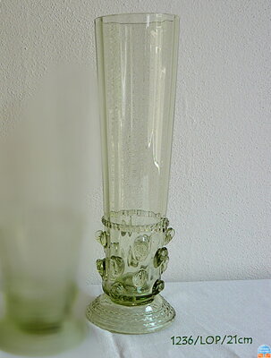 Historické sklo 1x- sklenice šampus 1236/LOP/21cm