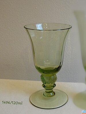 Historické sklo 2x- sklenice víno 1494/120ML