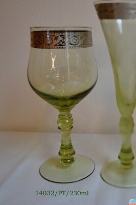 Historické sklo 2x- sklenice víno 14032/PT/230ml