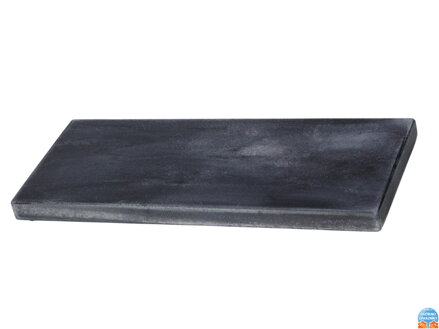 Náhrobní mramorová deska 25 x 10 x 1,5 cm - tmavě šedá - Nápis s fotografií