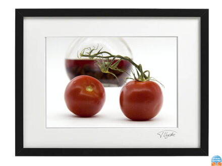 Kunstfoto - Tomaten (schwarzer Rahmen)