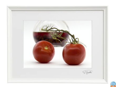Kunstfoto - Tomaten (weißer Rahmen)