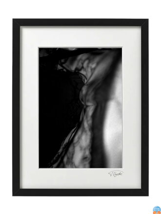 Kunstfoto Akt - Körper (schwarzer Rahmen)