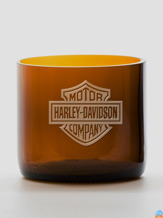 2ks Eko poháre (z fľaše šampusu) malá hnedá (7 cm, 6,5 cm) Harley Davidson