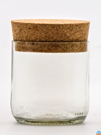Eko uzavíratelná dóza (z lahve od piva) malá čirá (7 cm, 6,5 cm)