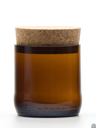Eko uzavíratelná dóza (z lahve od piva) malá hnědá (7 cm, 6,5 cm)