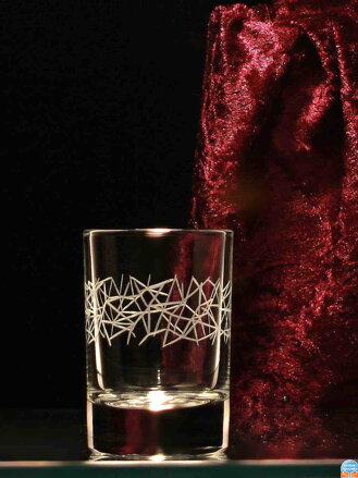 6x Glas Liköre Barline - Abstraktes Motiv - 40 ml