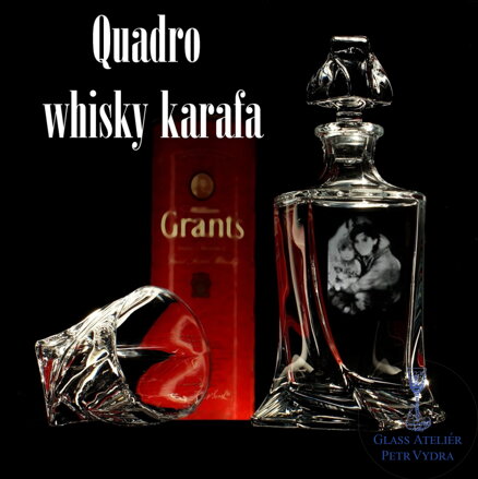 Quadro Whisky Dekanter mit eigenem Fotomotiv (850 ml)