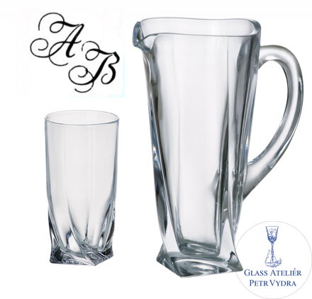 Quadro Long drink set-7 kusov s monogramom