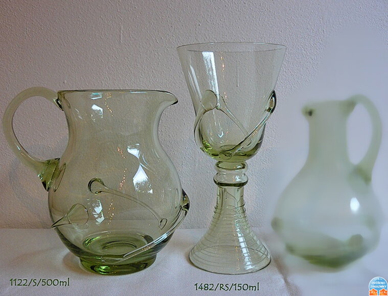 Waldglas - Krug mit 6x Gläser  - 1x 1122/S/500 ml a 6x 1482/RS/150 ml