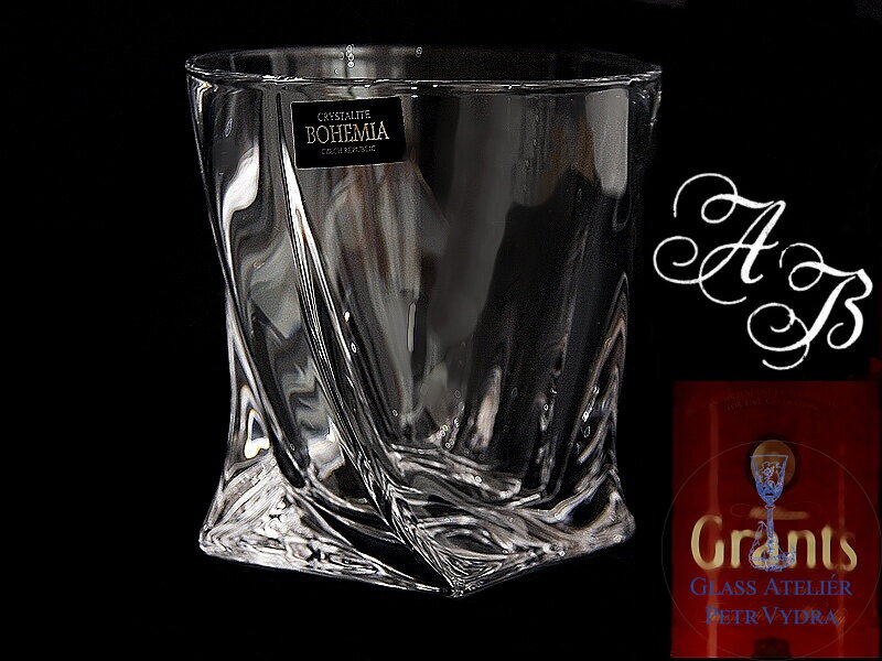 6x Quadro whisky sklenice s monogramem 6x Quadro whisky sklenice s monogramem