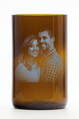 Recycelte Glasdose - braun groß (450 ml) Motiv Ihr Foto + Geschenkbox