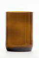 1x Recycelter Glasbehälter - braun klein (250 ml)