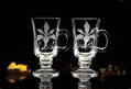 2x Venezia glass (cooking glass) - floral motifs