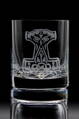 2x Glas Whisky 280 ml - Motiv Thors Hammer