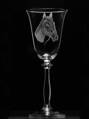6x Weinglas Angela 250 ml Pferd Motiv - Hand graviertes Glas