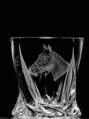 6x Quadro whisky Gläser [ Kristallglas ] Pferd Motiv