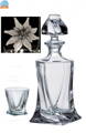Quadro Likér set - 1x karafa ( 500 ml ) a 6x sklenice ( 50 ml ) s 7x s Alpskou protěží