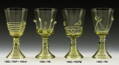 Historické sklo 2x- sklenice víno 1482/RSPM/150 ml