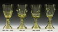 Historické sklo 2x- sklenice víno 1482/RSPM/150 ml