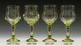 Historické sklo 2x- sklenice víno 14032/S/ 230 ml