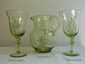 Pitcher with 6 glasses of historical glass - 1x 1129/VN/800 ml a 6x 1480/VN/200 ml