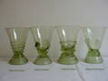 Historické sklo -2x sklenice likér 1266