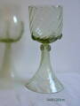 Historické sklo 2x- sklenice víno 1485/20CM