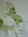 Blown glass horse from a historical GLASS 1901/15cm