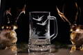 Biergläser 0,5 litre - Jagd Motive ( Gänse ) - Hand graviertes Glas