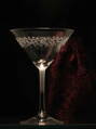 6x Martini-Gläser - Abstraktes Motiv