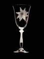 6x Weinglas Angela 250 ml-Edelweiß Motiv-Hand graviertes Glas