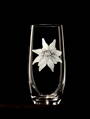 6x Wasser und juice glas Barline 320 ml - Edelweiß Motiv - Hand graviertes Glas