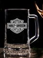 Biergläser 0,5 litre - Motive Harley Davidson - graviertes Glas