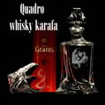 1x Quadro whisky Decanter with foto