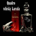 1x Quadro whisky Bottle with monograms