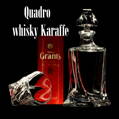 1x Quadro whisky Karaffe [ Kristallglas ]