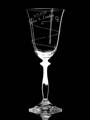 Vínová maturitní sklenice - Angela víno ( spirálka a nápis )