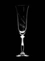 1 x Hochzeit Glas für Sekt ANGELA mit feinem Motiv