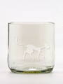 2ks Eko sklenice (z lahve od piva) malá čirá (7 cm, 6,5 cm) Tim Burton