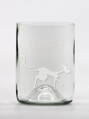 2ks Eko sklenice (z lahve od vína) malá čirá (10 cm, 7,5 cm) Tim Burton
