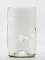 2ks Eko sklenice (z lahve od vína) střední čirá (13 cm, š 7,5 cm) Tim Burton