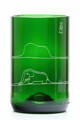 6x Recyclingglas Gläser - grün groß (400 ml) Kleiner Prinz und Boa Constrictor Motiv + Geschenkkarton