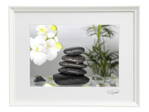 Umělecká fotografie - Feng shui I (bílý rám)