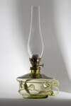 Petrolejová lampa, historické lesní sklo - 912-s, 32x16 cm