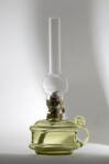 Petrolejová lampa, historické lesní sklo - 913-1, 31x15 cm
