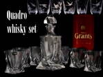 Quadro whisky set- 7 kusů s loveckým motivem
