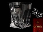 6x Quadro whisky sklenice s monogramem
